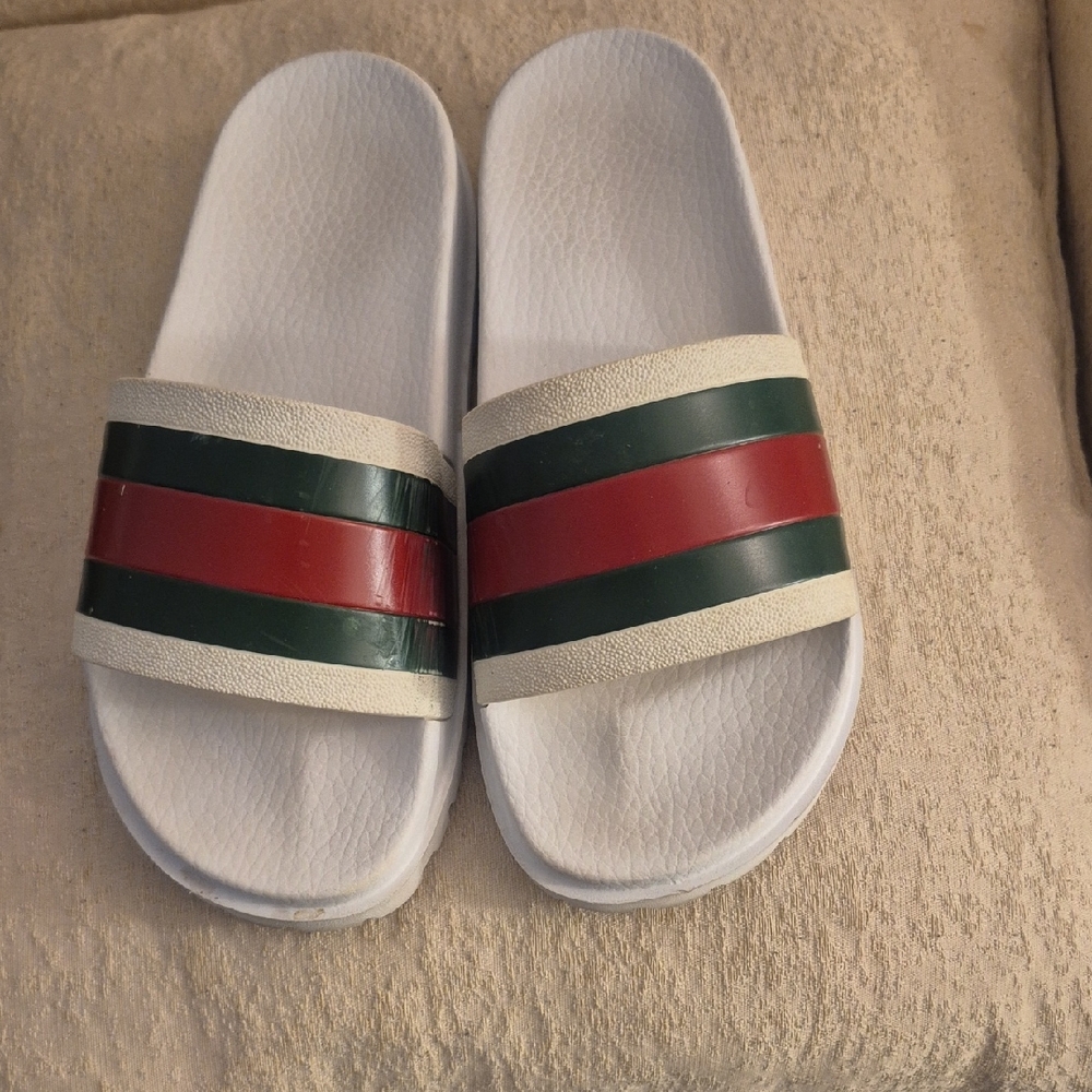 Gucci SLIDES RED WHITE N Green